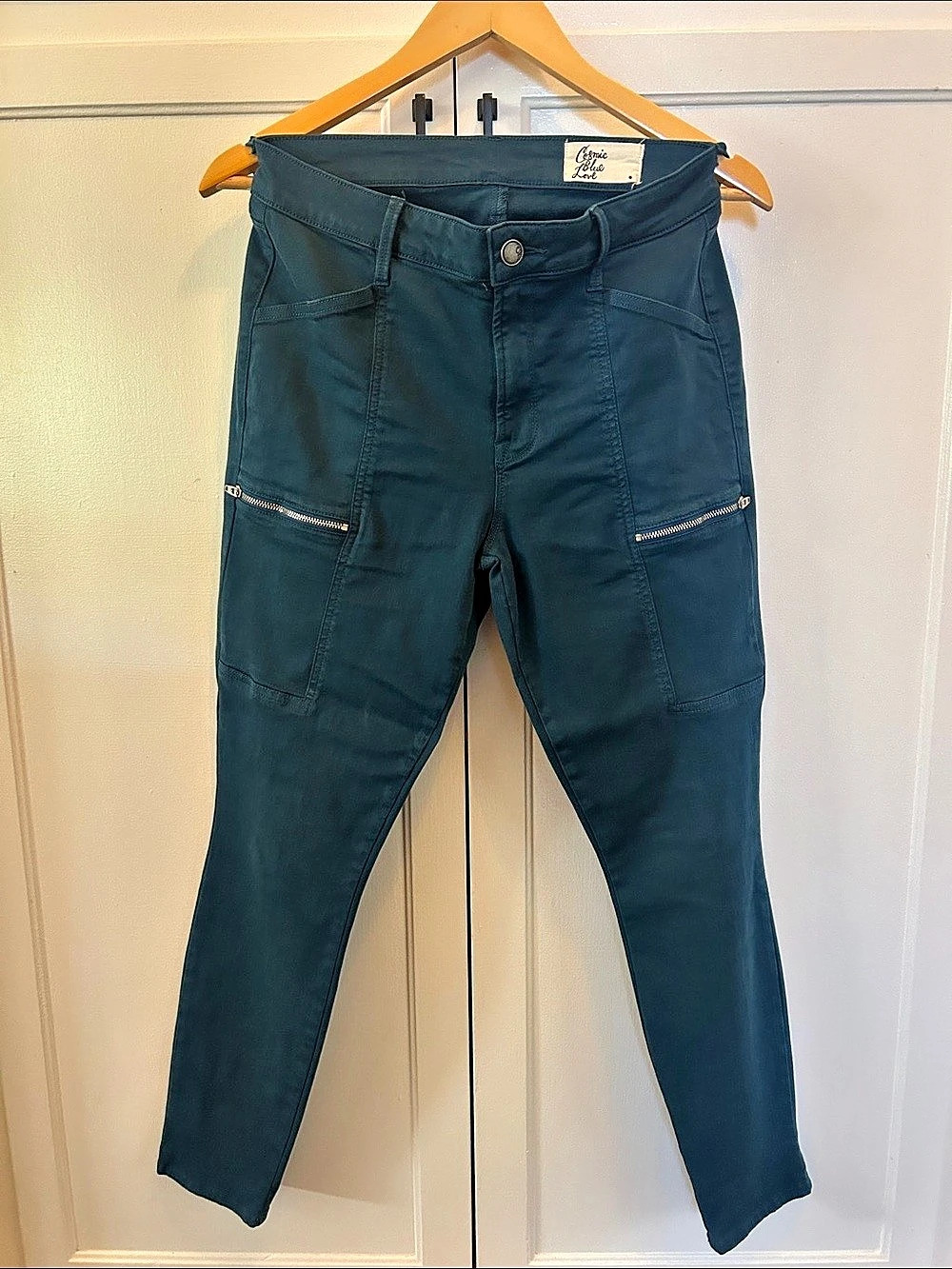 Cosmic Blue Love Skinny Pants in Blue, Waist 29